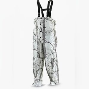 Huntworth Ackley Lightweight Hunting Bib in a Snow Camo Pattern Size 2XL
